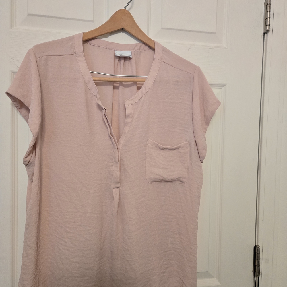 Liz Claiborne Light Pink Blouse with Pocket